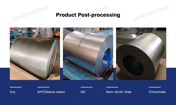 Hot Dip Aluzinc Coated Galvanized Aluminium Galvalume GL Steel Coil met grote middelgrote kleine nulspangel en ±1% Tolerantie