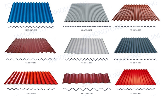 Aluzinc gekleurde dakplaten Ral3001 Kleur Zink dakplaten Klasse DX51D AISI/ASTM/JIS/EN/GB