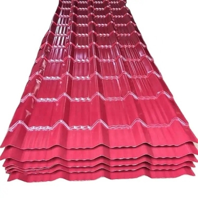 Aanpasbare breedte Kleurrijke steengranulaten Zink dakplaat Ral7016 0,35 mm Kleurrijke stalen dakplaat voor de bouw