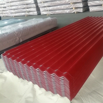 Hardheid Middenhard gegalvaniseerd gekleurd gegolfd karton Q195 Q235 Q355 met koperen coating