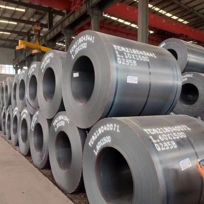 Warmgewalst legeringsstaalplaat A36 A572 Gr 50 gepickt en geolied Low Carbon Black Ss400b Coil Processing Service Decoiling