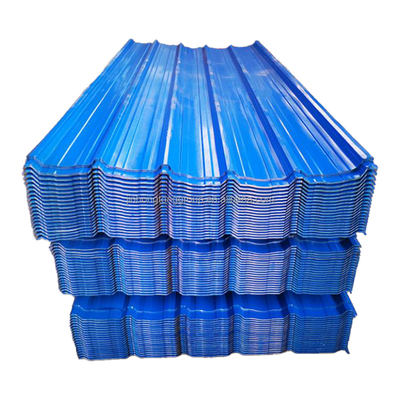 Lichte aangepaste grootte PPGI gegolfde zink dakplaat 0,3 mm 0,4 mm 0 5 mm Kleur gecoat voor tolerantie ± 1% en coating