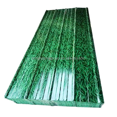 Gepersonaliseerde Kleur Ral Kleurbedekte Metalen Dakplaten 5052 Zinkbedekking 20-275g/m2 Gegalvaniseerde Kleurbedekte Staaldakplaat