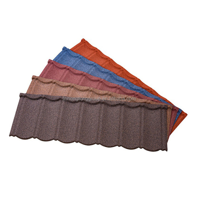 Gegolfde dakplaat ijzeren steen Kleur 860 * 17mm * 6 Steen beklede stalen dakplak Perfect voor de eisen van de klant