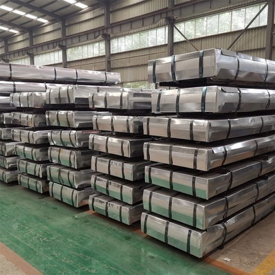 ASTM-standaard 0,12-0,8 mm Dikte Gebouwmateriaal Aanpassing Dx51d Dx52d Dx53d gegalvaniseerde Galvalume Aluminium gegolfde dakplaat