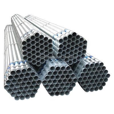 Q235b Warm gedompelde gegalvaniseerde ronde gelaste stalen buizen 18 gauge gegalvaniseerde stalen buizen voor omgevingen met hoge temperatuur
