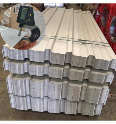 1 mm dik anti-corrosie plain/color coated aluminium dak gegolfde gegalvaniseerde dakplaat voor bouwmateriaal Duurzaam