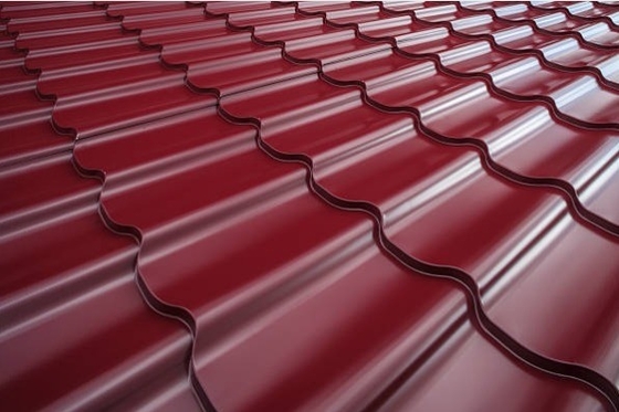 Custom RAL 8017 Chocoladekleurde PPGI gegolfde stalen dakplaat met 0,2 4 mm Dikte en breedte 600-1250 mm