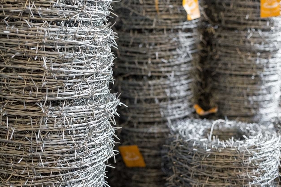 Barrellengte 1,5 cm-3,0 cm ijzeren draad PVC bedekt of gegalvaniseerd Razor Wire Concertina met hoge treksterkte