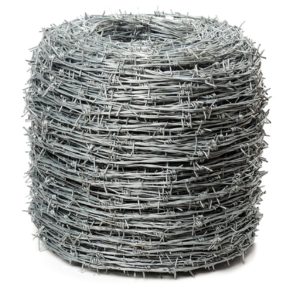 Hot Dip Galvanized Barb Wire Rolls 50kg prikkeldraad voor scheermes Type Single Razor en BSCI Certificate