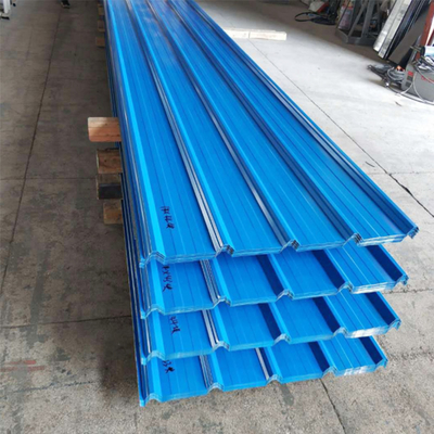 Volledige harde breedte 600-1500 mm gekleurde beklede gegalvaniseerde gegolfde dakpanelen voor bouwprojecten