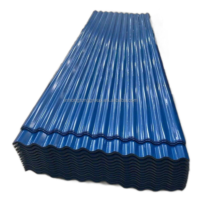 Mid hard gegalvaniseerd gekleurd gegolfd gewalst staal Ppgi metalen dakplaten Plaat voor dakmateriaal in gegalvaniseerd plaat