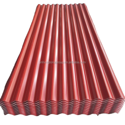 Mid hard gegalvaniseerd gekleurd gegolfd gewalst staal Ppgi metalen dakplaten Plaat voor dakmateriaal in gegalvaniseerd plaat