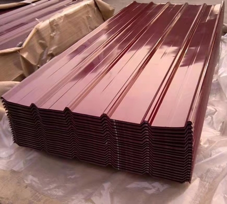 AZ20-AZ160 gegalvaniseerd kleurstaaltegel 0,4 mm 0,6 mm 0,8 mm Breedte 900 mm Lengte Op maat gemaakt SGCC DX51D DX52D-klasse