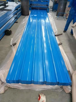 AZ20-AZ160 gegalvaniseerd kleurstaaltegel 0,4 mm 0,6 mm 0,8 mm Breedte 900 mm Lengte Op maat gemaakt SGCC DX51D DX52D-klasse