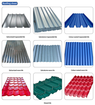 Decoiling Processing Service 1800-2000mm Lange voorgeverfde gegalvaniseerde ijzeren dakplaat voor metalen bouwmateriaal