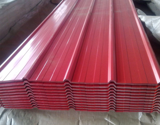 Decoiling Processing Service 1800-2000mm Lange voorgeverfde gegalvaniseerde ijzeren dakplaat voor metalen bouwmateriaal