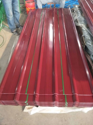 Kleurgecoate prefab huis daktegelplaten Zink gegalvaniseerde metaal golfdraad dakplaten Perfect voor dakversiering