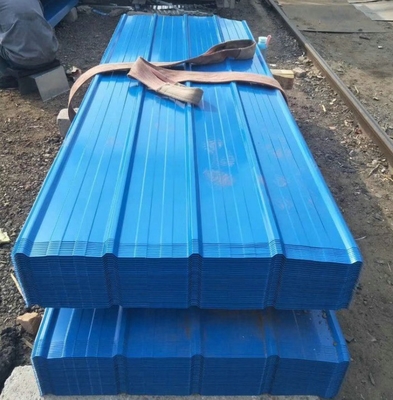 600-1250 mm Breedte Hoogsterkte gegalvaniseerde gegolfde kleur metalen dakplaat DX51D PPGI plaat kleur zink gecoate stalen dakplaat
