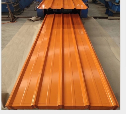 600-1250 mm Breedte Hoogsterkte gegalvaniseerde gegolfde kleur metalen dakplaat DX51D PPGI plaat kleur zink gecoate stalen dakplaat