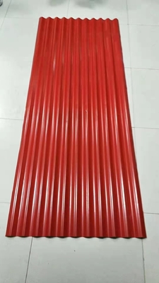 Betrouwbare prestaties 5mm gegalvaniseerde gegolfde dakplaten Perfect voor het lassen in kassen Zink bedekte oppervlakte