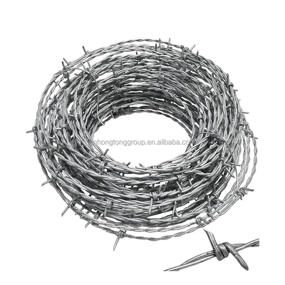 Warm gedompelde gegalvaniseerde prikkeldraad voor beschermend bouwnet Veiligheidsheining PVC bedekt ijzer 50 kg BSCI gecertificeerd