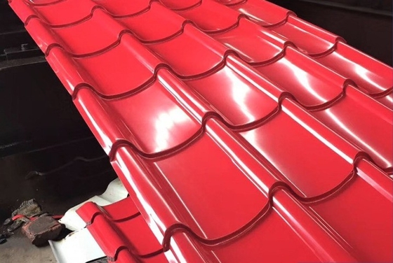 Metalen dakplaten met golven hardheid Midd Hard ASTM A792 Bouwmateriaal Kleur bekleed met Galvalume PPGI PPGL daktegels