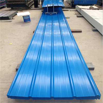 Voorgeverfde warm gegalvaniseerde kleuren dakplaten Midd hardheid Dx52d gegolfde dakplaat voor uw dakproject