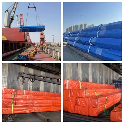 Niet-gelegeerd licht koolstofstaal vierkant buis ASTM A106 A36 BS Shs gegalvaniseerd vierkant buis Hot-dip tube Box Bar ijzeren buis EMT prijzen