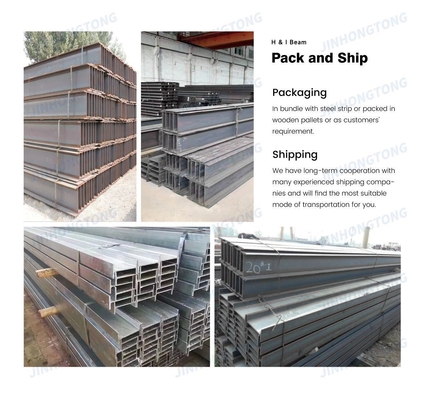 50-400 mm Flensbreedte Natuurlijk oppervlak ASTM A29M HW HM HN HT Structurele staal H-balk voor gewogen structuurmateriaal