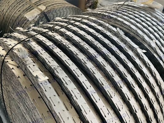 500 mm Diameter Snake Razor Draad IJzer Draad Concertina Razor Type Cross Razor Anti Climb Blade prikkeldraad 304 roestvrij staal