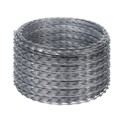 Bescherming van de weg Isolatie Anti-Climb Gelast Blade Razor Draad hek met 900mm spoel en 7,5cm-15cm Barb afstand