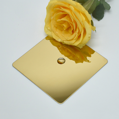 PVD-coating Spiegel Goud gekleurd geplatteerd roestvrij staal decoratief plaat 310S 410 430 304 SS Plaat voor interieurversiering