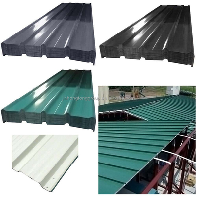 Voorgeverfd gegolfd dakblad met Q235B DX51D-kleur coated staal spoel en 5-7 micron verf terug