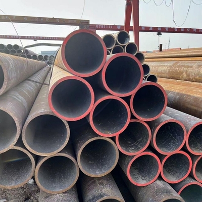 Persoonlijke dikte 6m lengte ASTM A53 naadloze koolstofstaalpijp P235GH pijpleiding Eind bevel Zwart geschilderd 4''staalpijpen