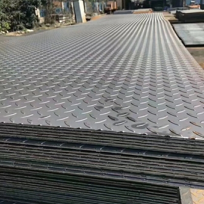 347 ASTM-standaard S235 Gekauwde plaatgewichtscalculator 4,5 mm Anti-slip MS Mild Steel Gekauwde vloerplaat