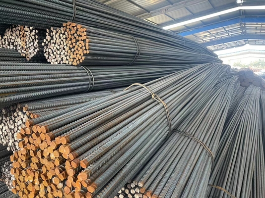 Carbon Structural Steel HRB 400/500 BS460/ASTM A615 Vervormd staalstaafversterking 12 mm 16 mm Warmgewalst voor de bouw