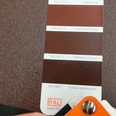 0.45mm PVDF Oppervlak PPGI spoel Wit kleur Hout graan Gedrukt PPGI staal spoel Vervaardiging met 5-7 micron verf terug