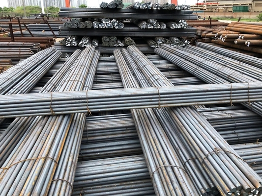 Industrie Gebouwmateriaal Q235 Q255 Q345 Warmgewalst koudgewalst rond staalstaaf voor maatmaat en diameter