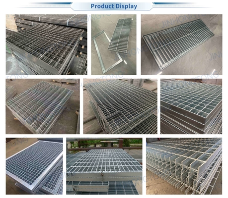 Gegalvaniseerde gelaste metalen rooster gangpad vloer industrie platform staal rooster 25x3 gegalvaniseerde staaf rooster