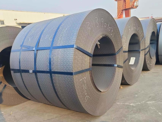 Warm gewalst prijs ASTM A36 Warm gewalst S235jr A283 A387 Ms Mild 3mm 7mm 9mm Gekauwd Patroon Stalen Plaat Coil Sheet