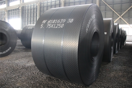 Warm gewalst prijs ASTM A36 Warm gewalst S235jr A283 A387 Ms Mild 3mm 7mm 9mm Gekauwd Patroon Stalen Plaat Coil Sheet