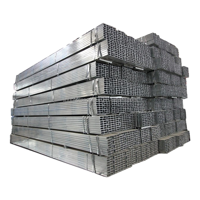 Vierkant buispijp 50x50mm Zwart rechthoekig ijzeren buis 1,8 mm Dikte Warm gedompeld gegalvaniseerd vierkant buis