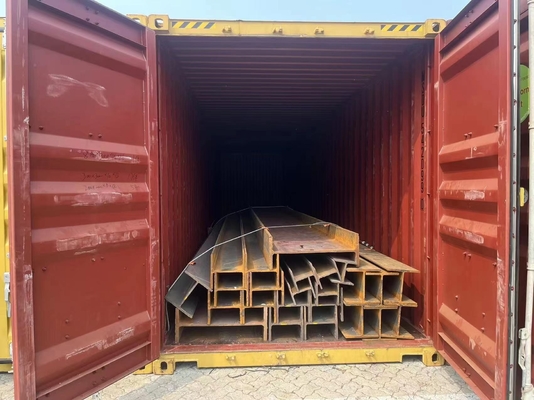Bouwmateriaal Huis Structurele koolstofstaalbalk Warmgewalst 10 X 10 6m zacht staal H I sectiebalk