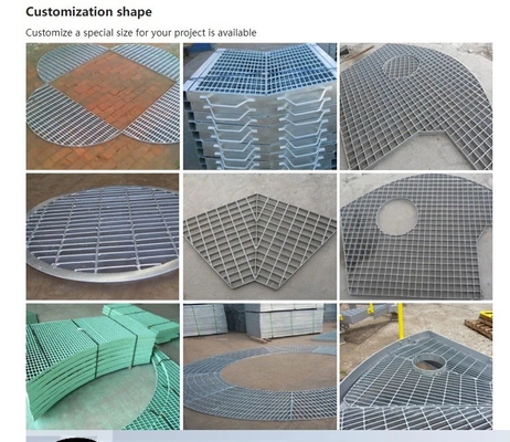 Fabrieksprijs Q235 25mm 30mm 32mm 40mm bouwmaterialen gegalvaniseerd staal rooster voor platform