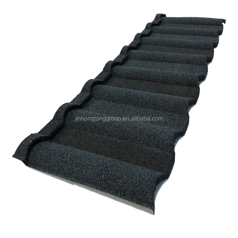 1320*360*0,5 mm Interlocking Tile Color Stone Coated Metal Roofing Tile en Valley Tray voor appartementenbouw