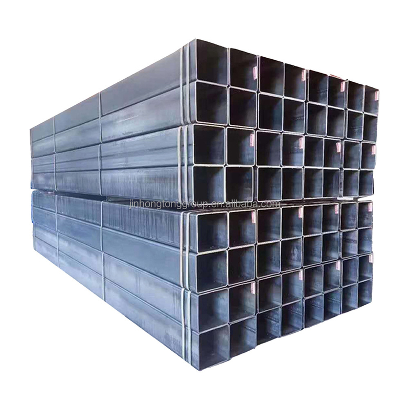 Rectangular sectie vorm Hot Dip gegalvaniseerd SHS 40x40 Square Tube golfdraad staalpijp met Plastic Pipe Cap