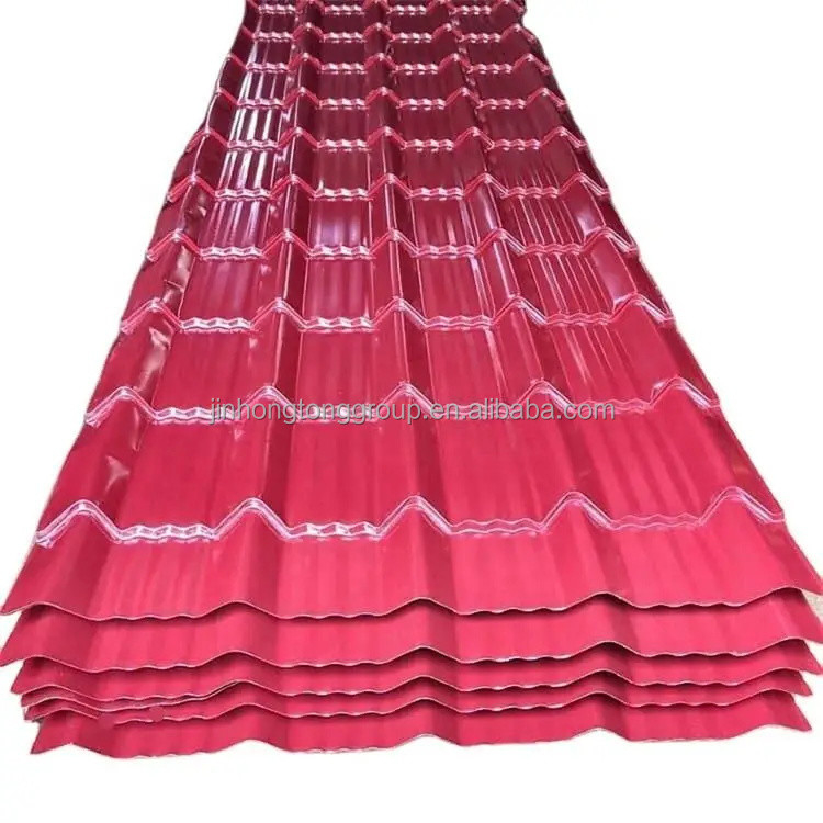AZ20-AZ160 gegalvaniseerd kleurstaaltegel 0,4 mm 0,6 mm 0,8 mm Breedte 900 mm Lengte Op maat gemaakt SGCC DX51D DX52D-klasse