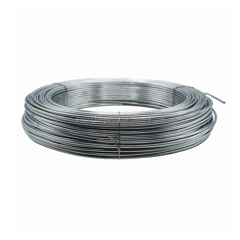 Q195 laagkoolstofstaaldraad 0,7 mm 0,8 mm 1,2 mm 1,6 mm 1,8 mm 2 mm Diameter warm gegalvaniseerd voor klantvereiste