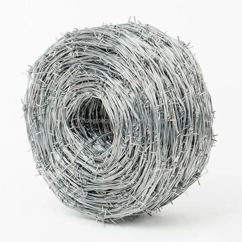 1.4mm-2.6mm Cross Razor Galvanized Barbed Wire Farm Fence 500M 20Kg Per Roll Razor Type Draad Gauge 1.4mm-2.6mm